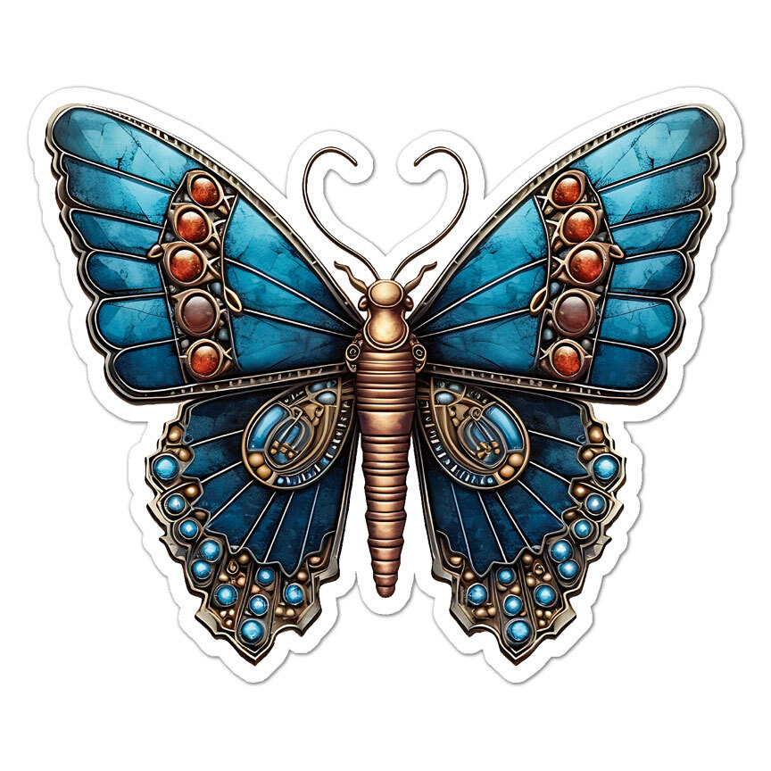 Butterfly, Vinyl Decal Sticker, Indoor Outdoor, 3 Sizes, #9669