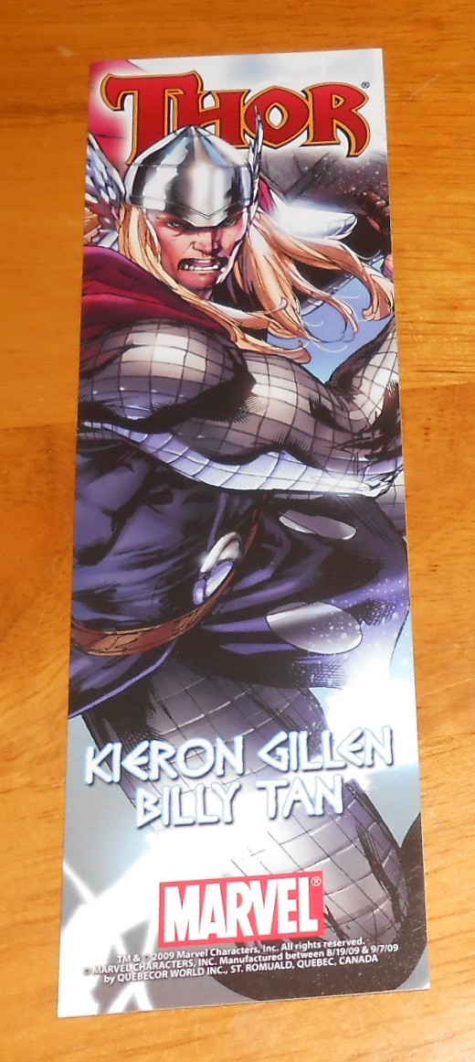 Marvel Comics Thor Super Hero Squad Show Bookmark Card Promo 7×2.25
