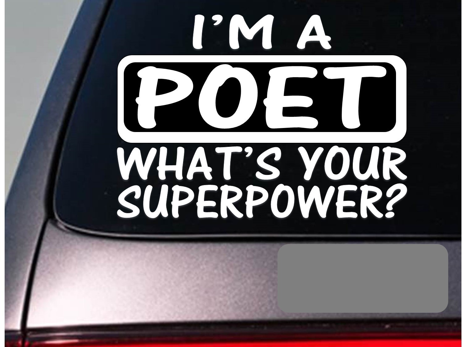I’m a poet sticker decal *E177* wordsmith rapper poetry rhyme thesaurus
