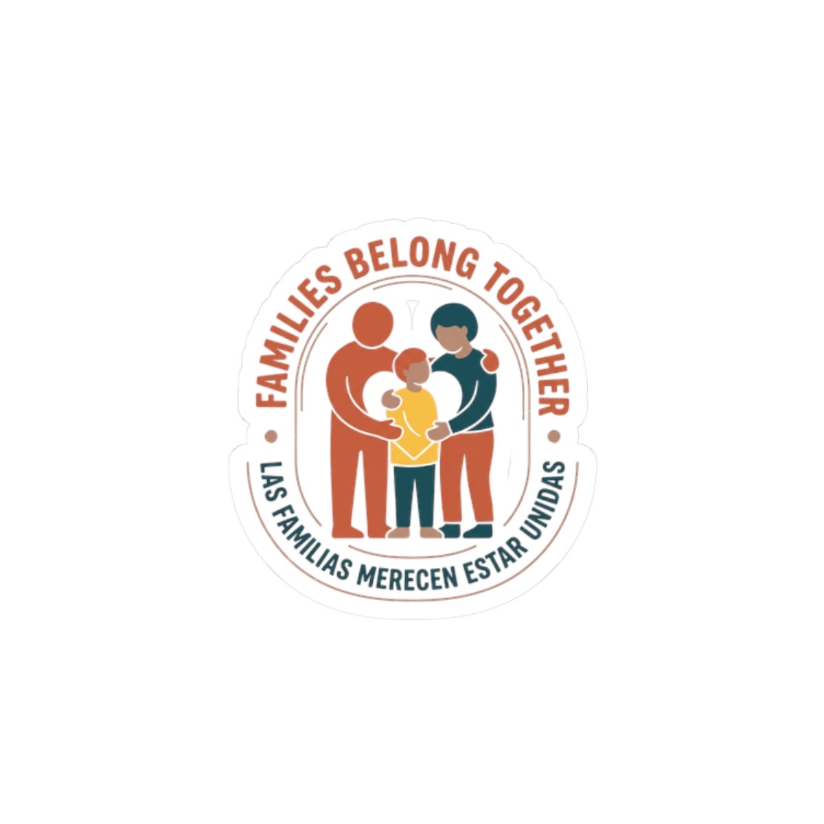 Families Belong Together Sticker | family unity, solidaridad, immigrant rights
