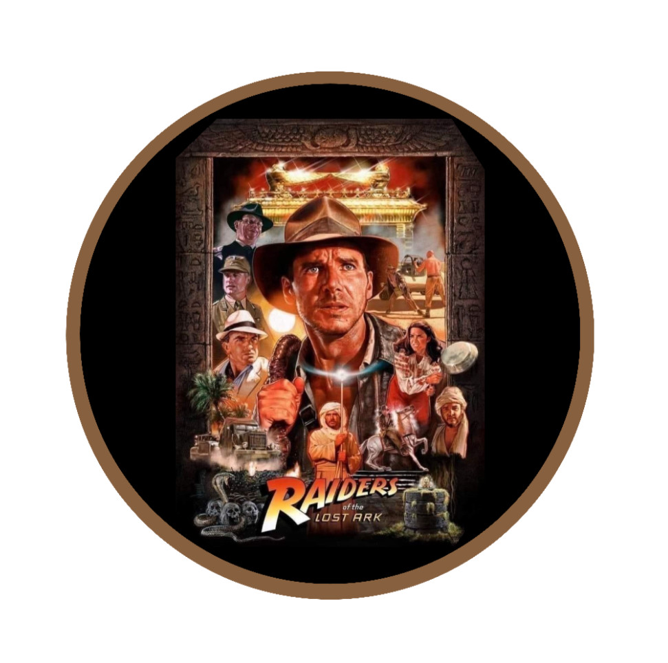 Movie – Indiana Jones – 4″ Handmade Vinyl Decal Vehicle Laptop Cooler Cup 26-2