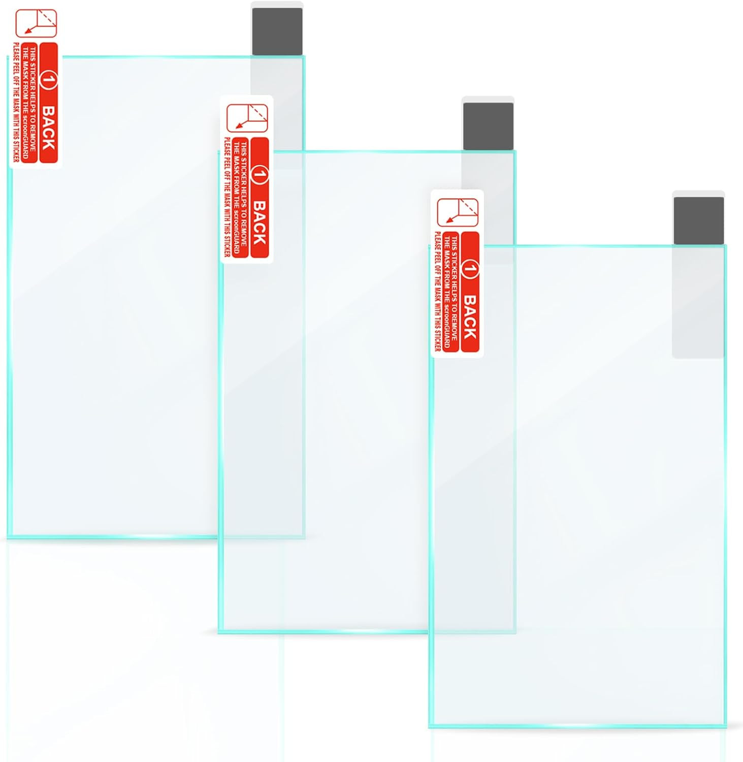 Windshield Sticker Protector Sheets, 3 Pack – 4″×6″ Heat-Resistant Static Cling
