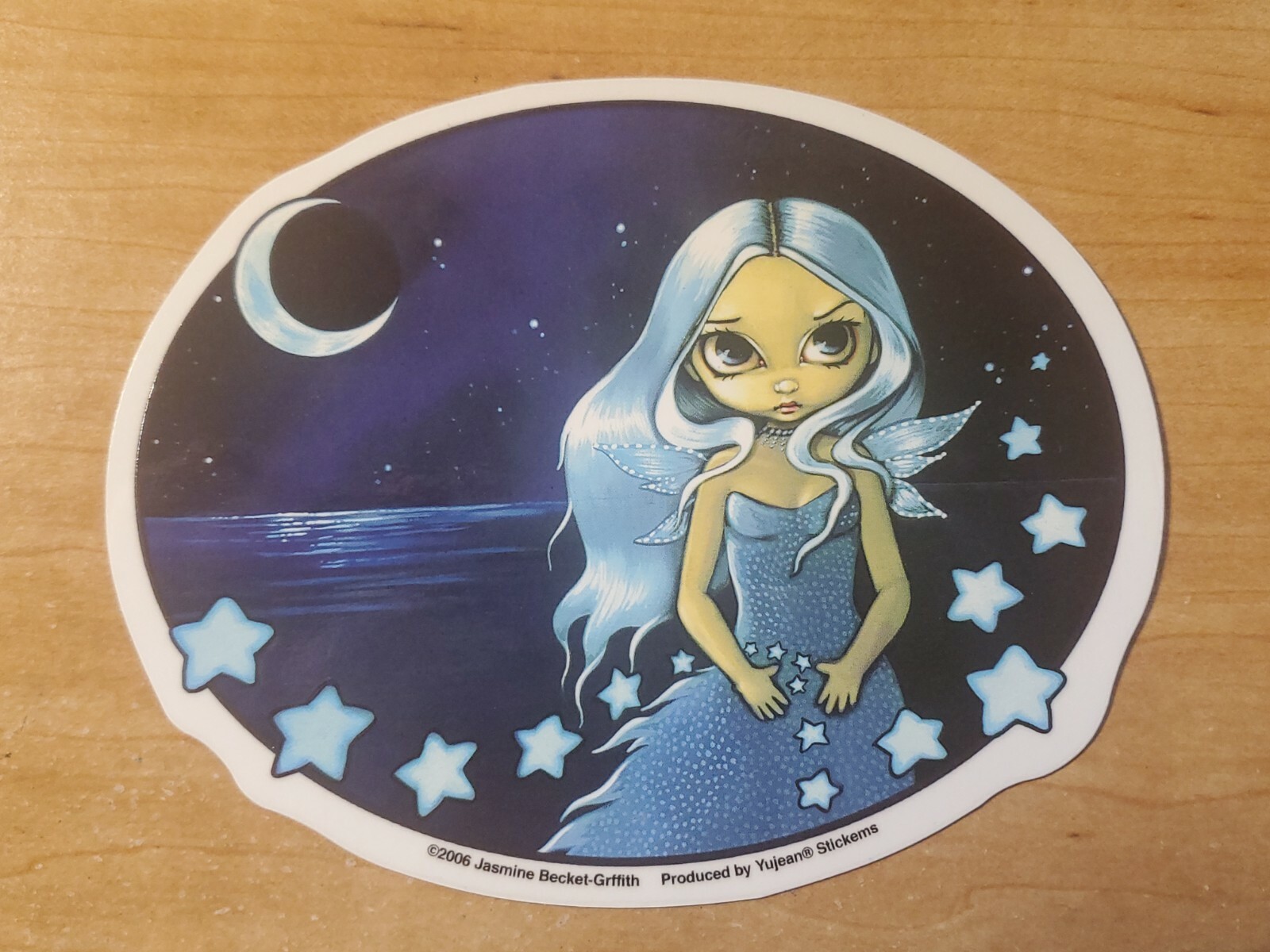 Jasmine Becket-Griffith Spinner of Stars Fairy Sticker Die-Cut Wall Window Decal