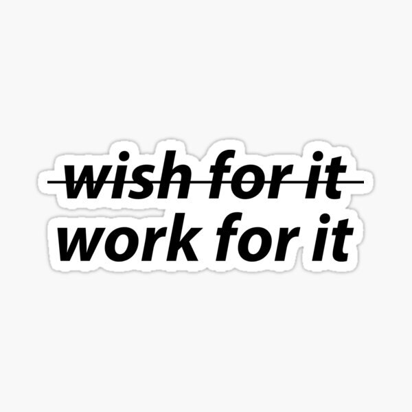 Hustle Grind Motivation Work for it Phrase Decal Bumper Laptop Vinyl Sticker