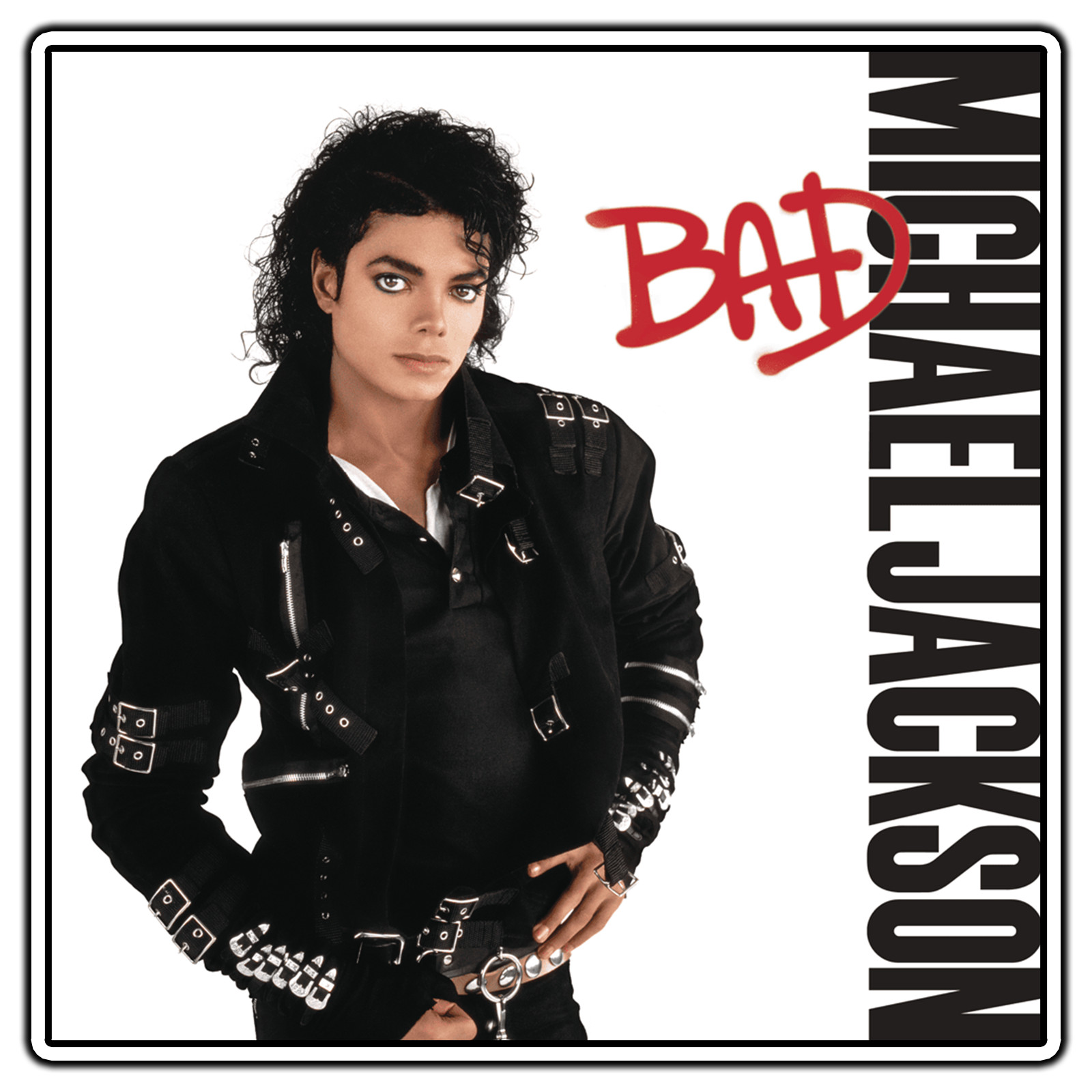 Michael Jackson – Bad Album Cover Sticker Waterproof Vinyl Decal Die-Cut