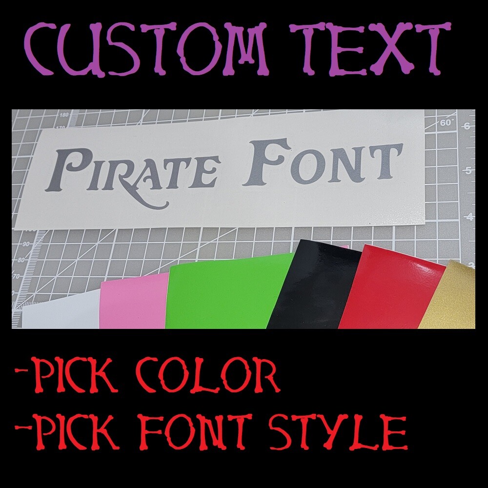 Custom Personalized Vinyl Lettering Name Decal Sticker – custom Style text