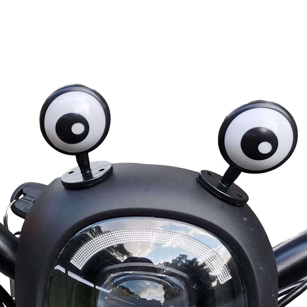 Funny Motorcycle Helmets Sticker Decor Electric Car Eye Personality Decoration