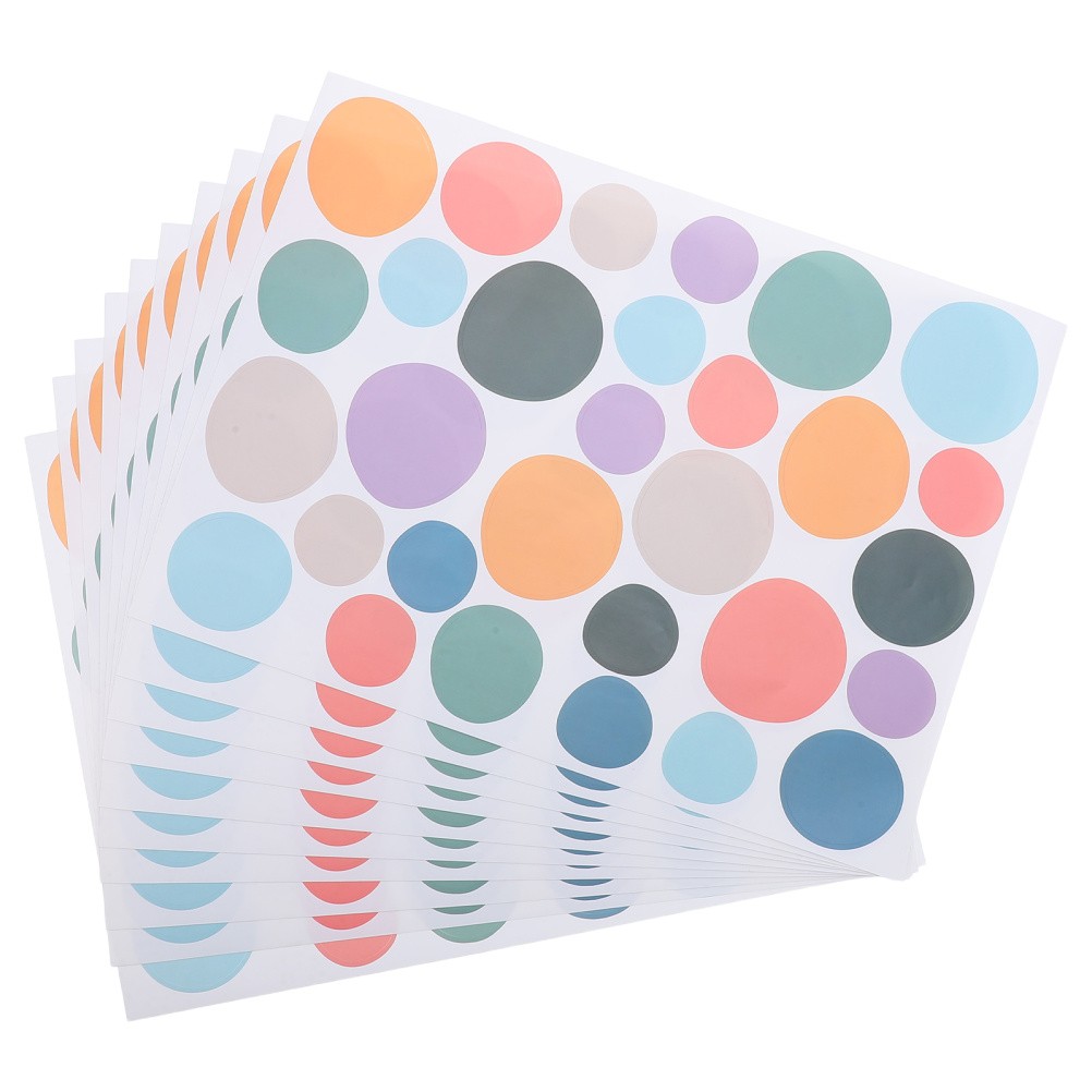 10 Pcs Colorful Irregular Dot Wall Decals Boho Stickers Self Adhesive Nursery