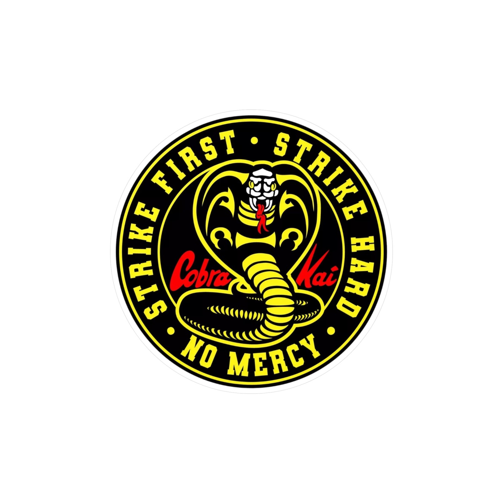 Cobra Kai Sticker Decals – Karate Kid Movie Fan Gift, Vinyl Decal Set, Laptop