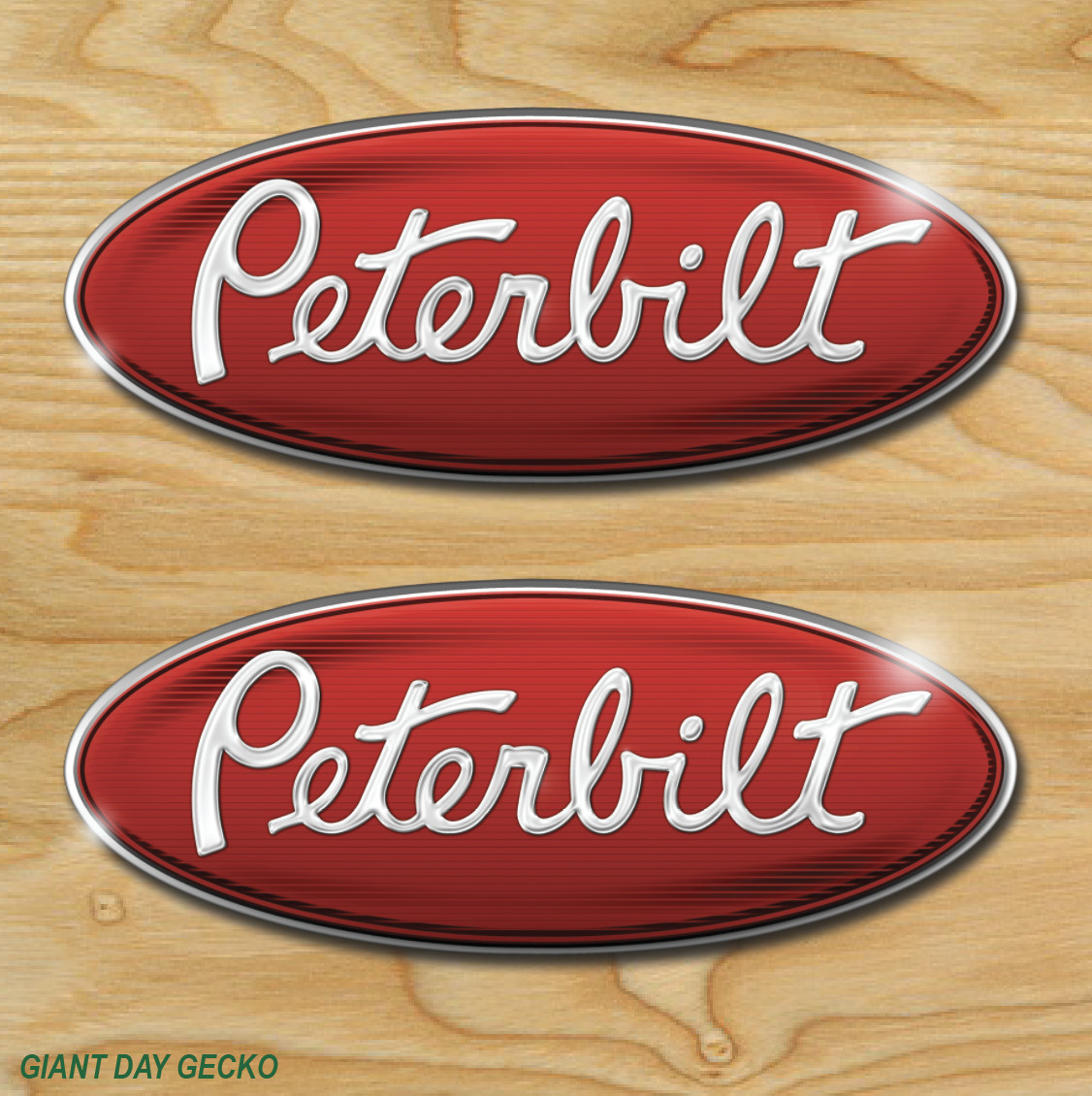 (2) TWO PETERBILT Vinyl Decal Sticker For Car Laptop Skateboard NEW TRUCK USA