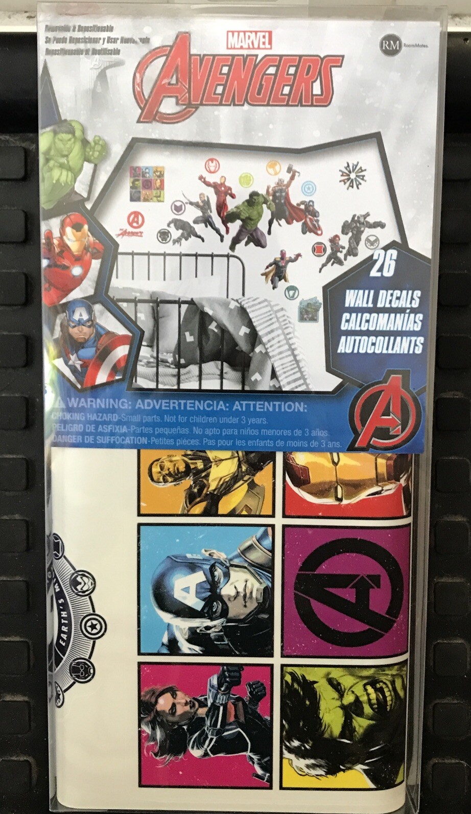 AVENGERS WALL DECALS – Peel and Stick – RoomMates RMK4289SCS NEW Pack