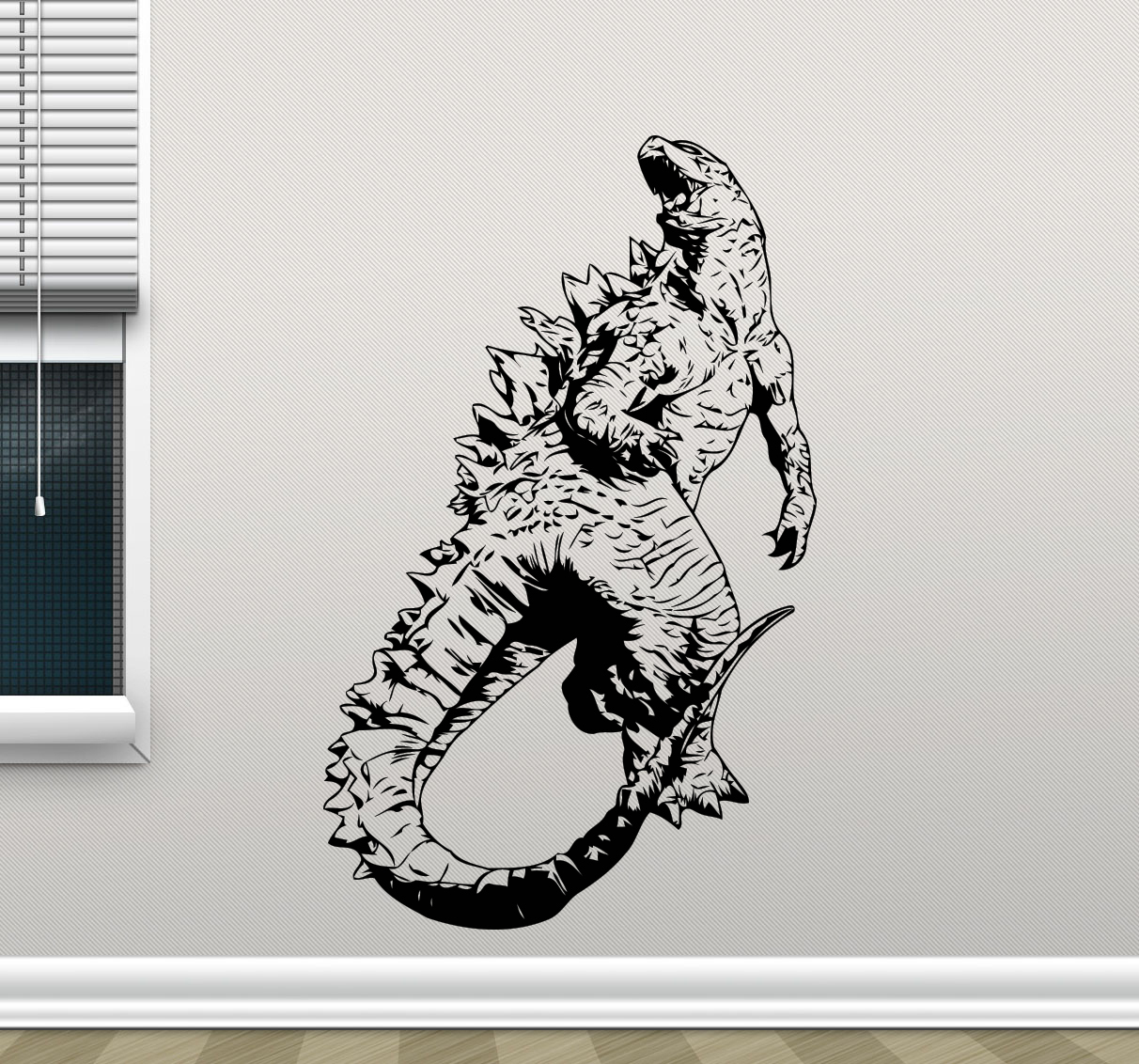 Godzilla Wall Decal Monster Movie Vinyl Sticker Poster Kid Art Decor Mural 93zzz