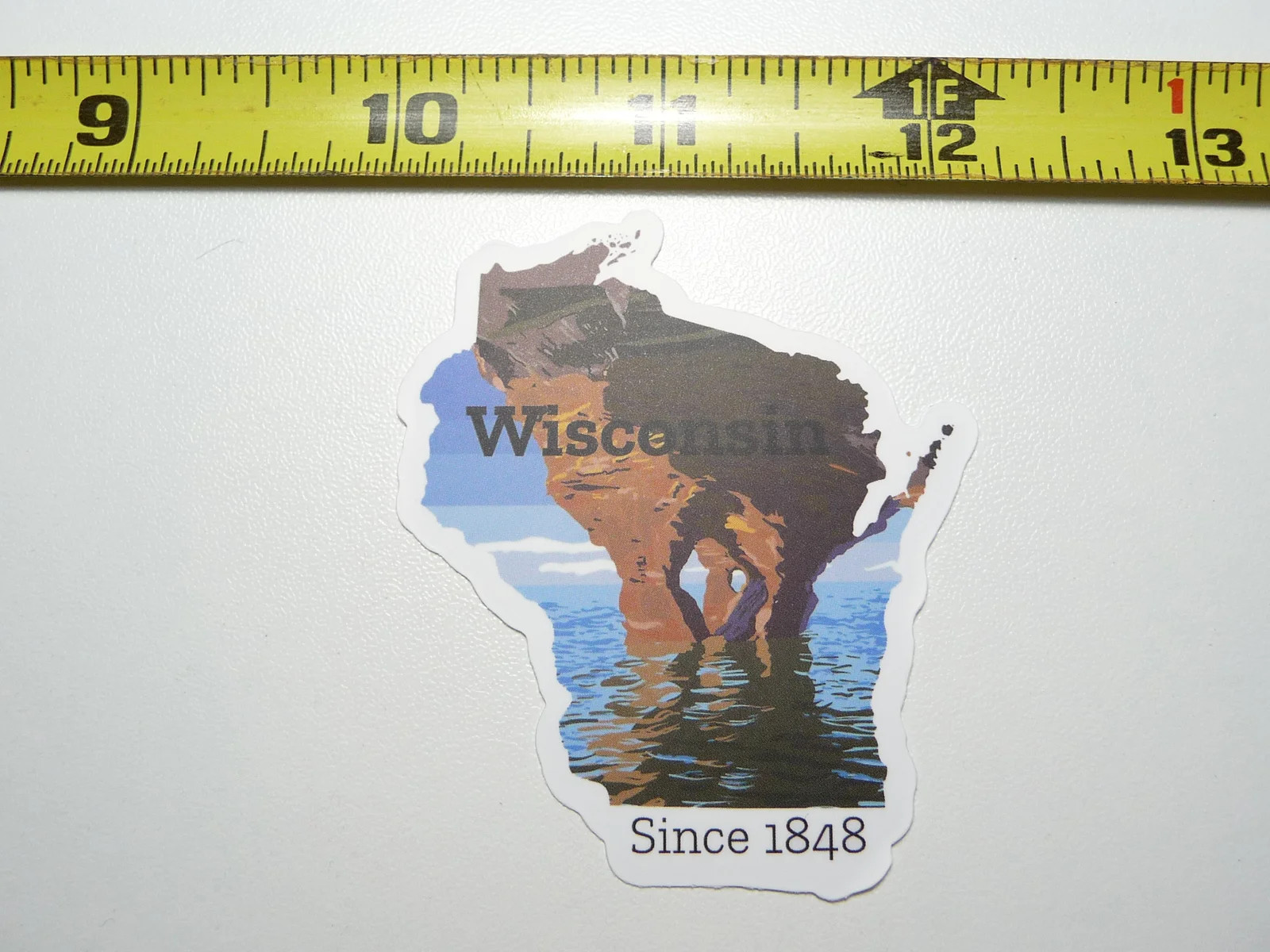 WISCONSIN SMALL STICKER DECAL STATE PRIDE BIRTH TRAVEL VACATION TRIP USA