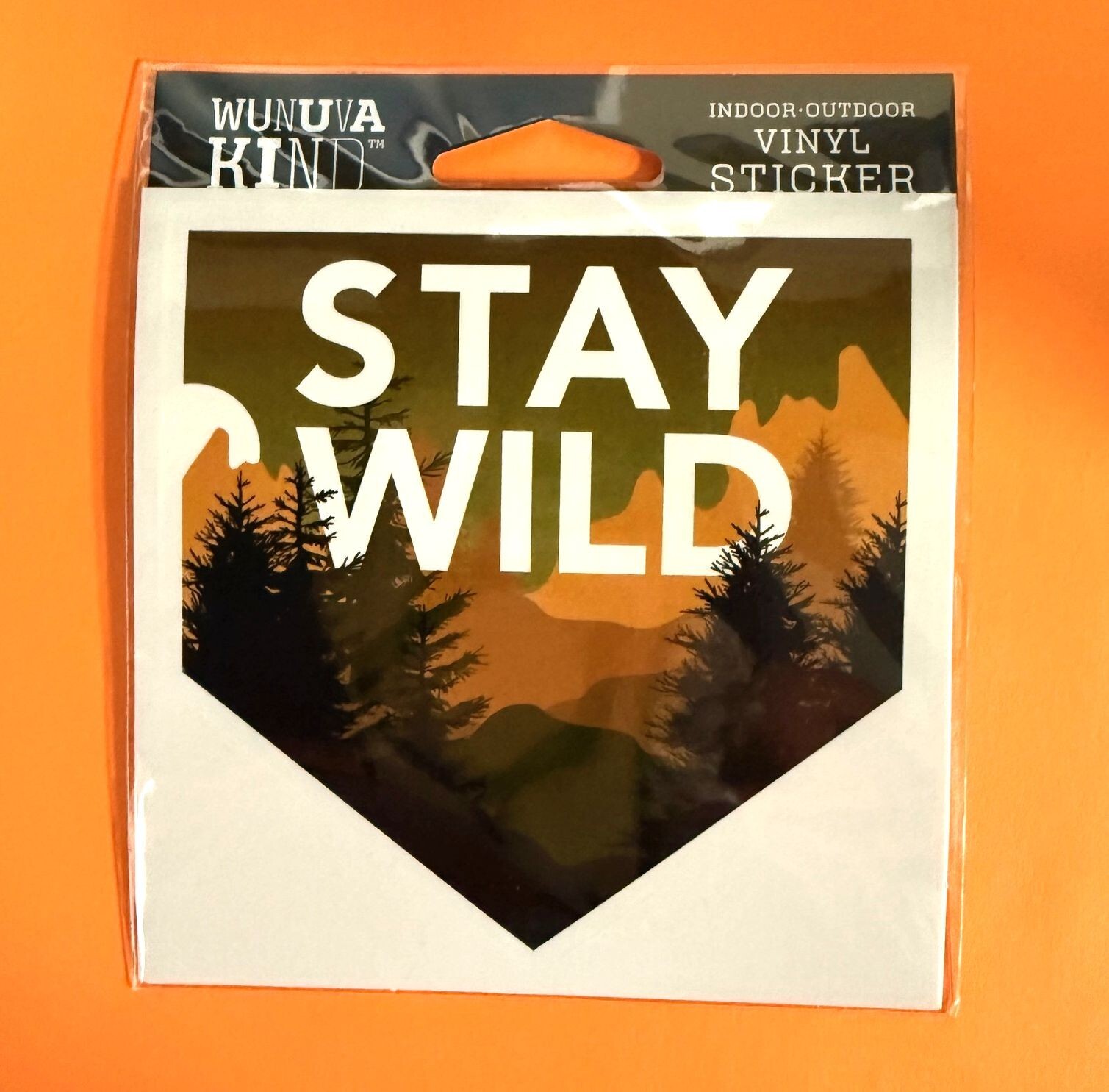 STAY WILD OUTDOORS CAMPING HIKING 4″ VINYL DECAL STICKER FREE SHIPPING