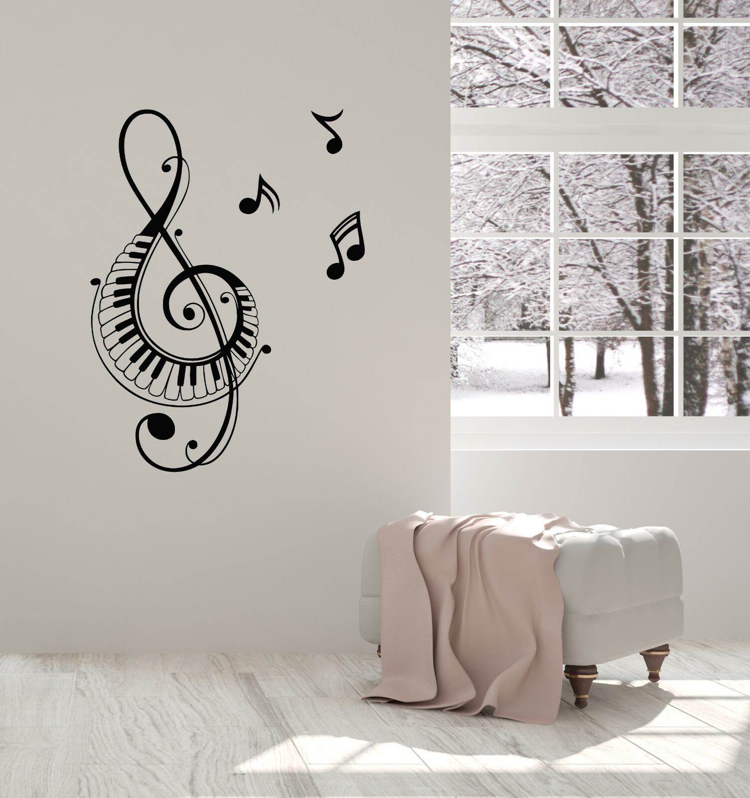 Vinyl Wall Decal Musical Notes Home Interior Music Room Stickers (ig5861)