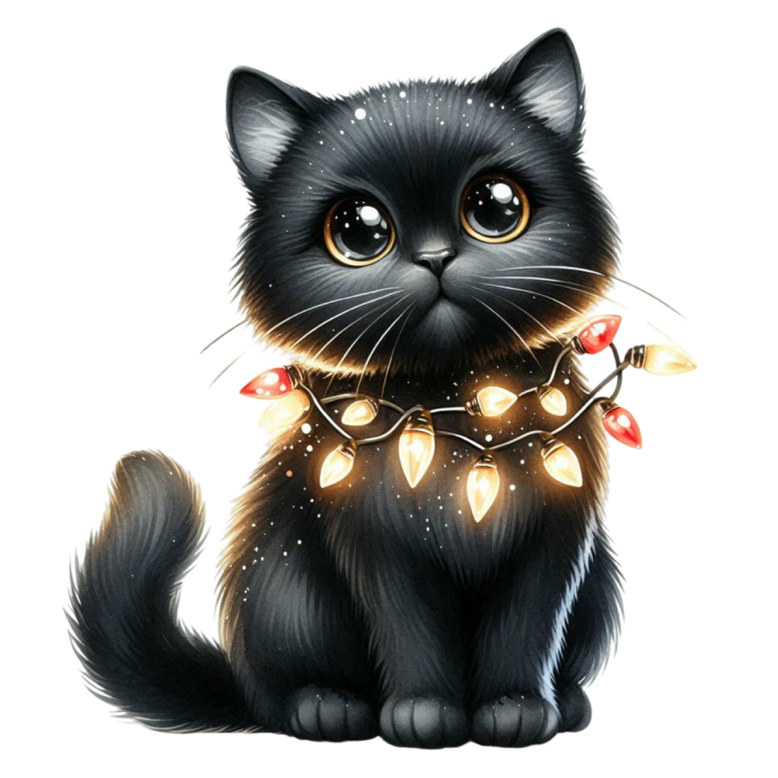 Black Cat Wall Decal Sticker 18X18cm Large
