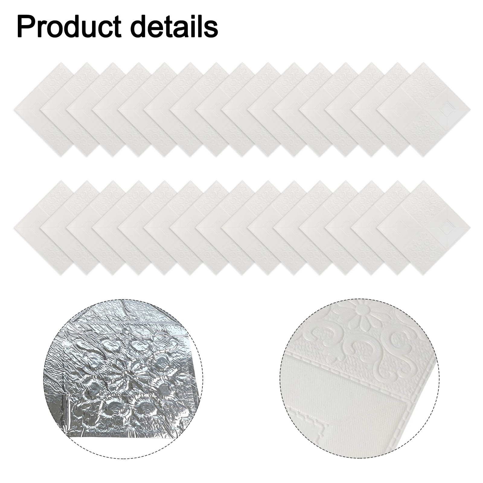 Noise Reducing Foam Tile Wall Sticker for a Peaceful Environment 30 Pcs