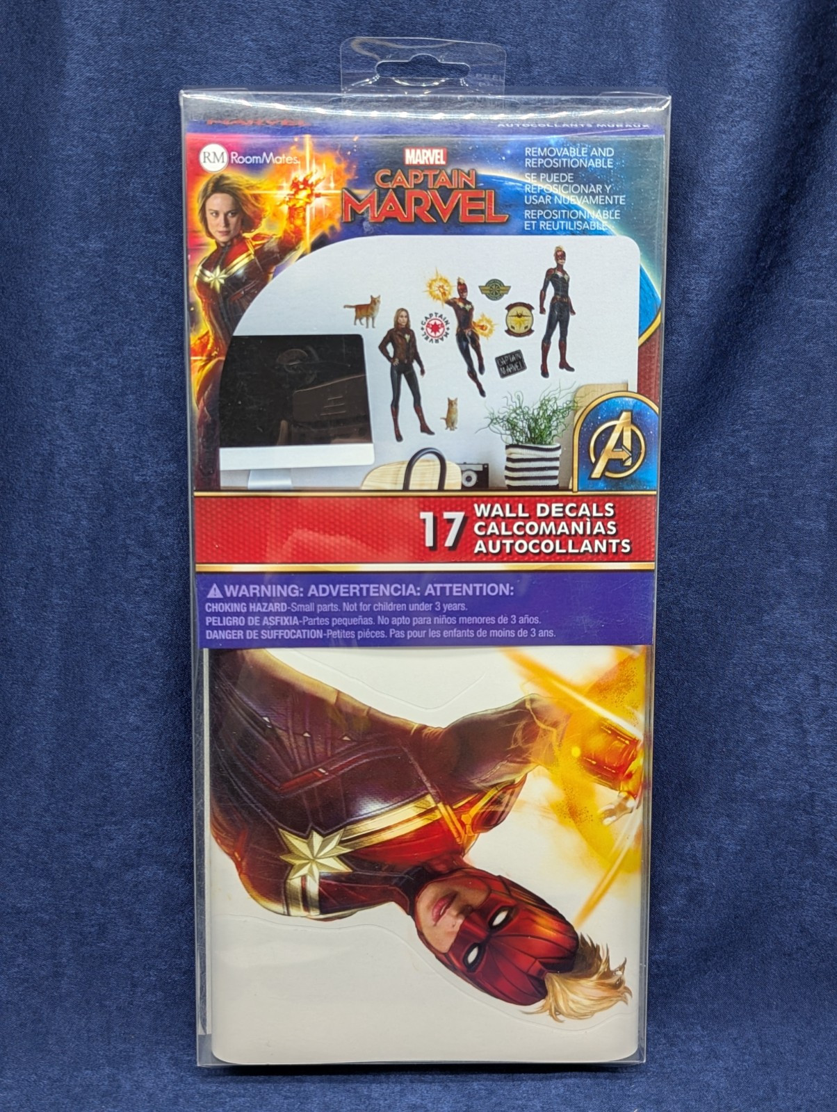 Marvel RoomMates Captain Marvel 17 Peel and Stick Wall Decals (Made in the USA)