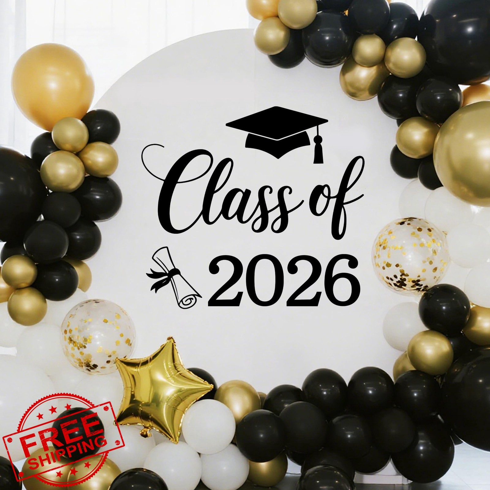 KEWUFD Class of 2026 Wall Decal