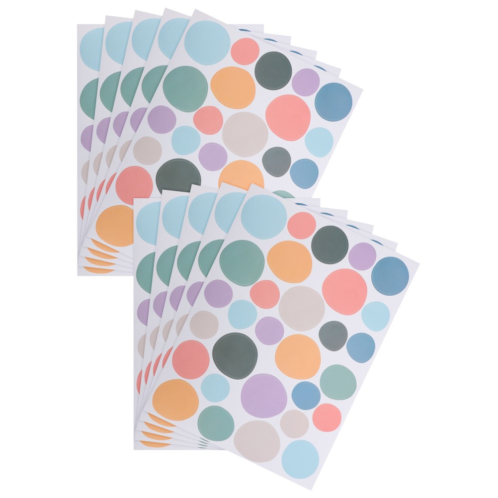 10 Pcs Colorful Irregular Dot Wall Decals Boho Stickers Self Adhesive Nursery