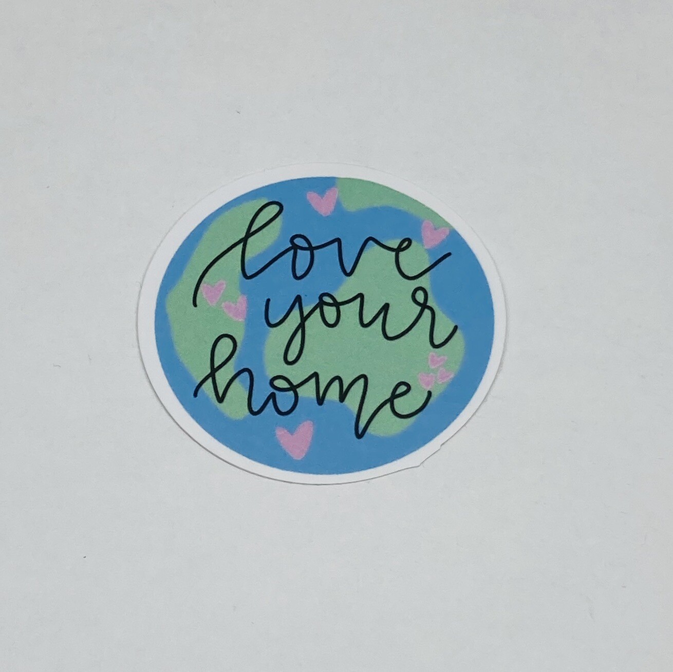 “Love Your Home” Sticker Decal Cute Earth Day Protect Environment Art Tc6