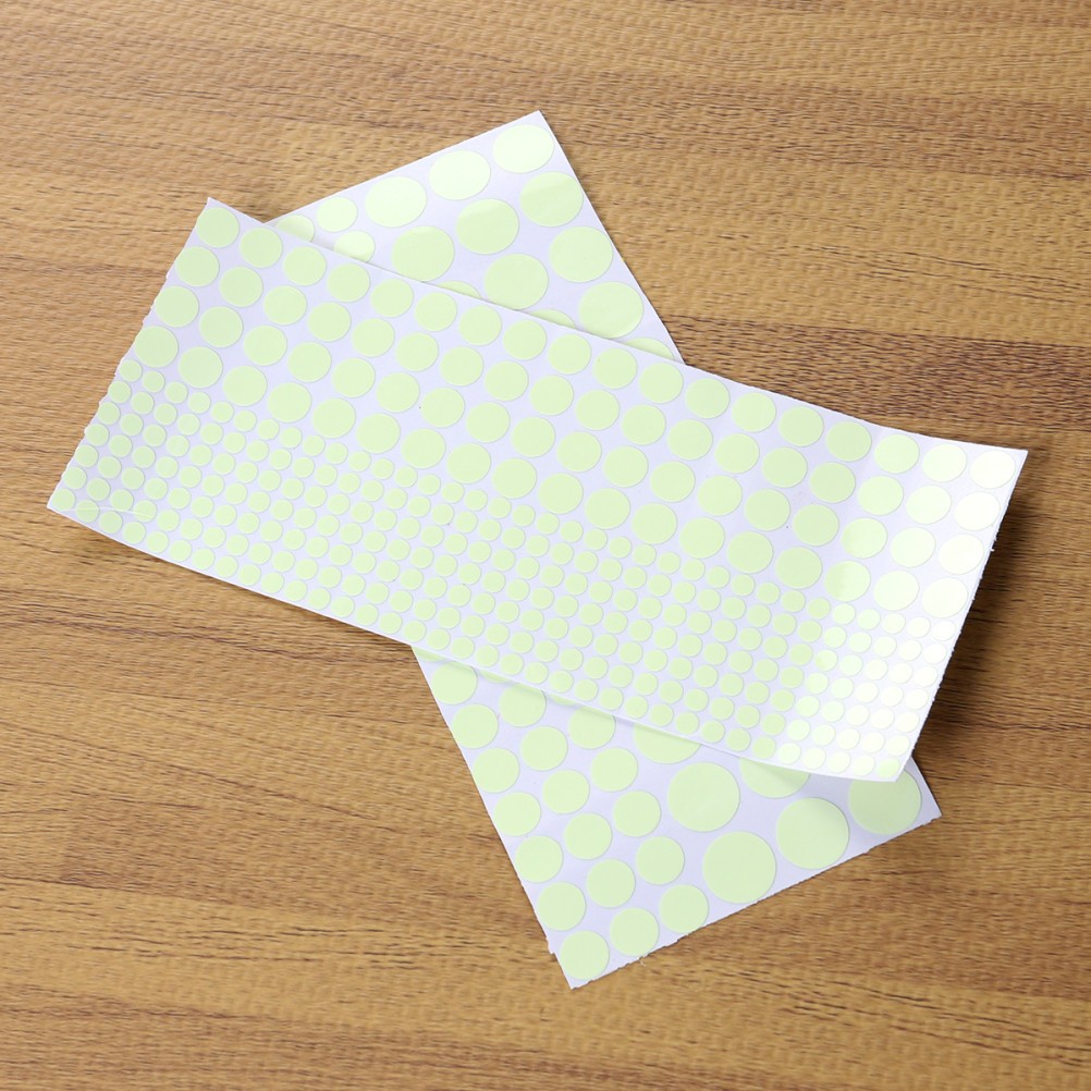 407 Pc Glow in The Dark Dots Circular Glow-in-the-dark Sticker Stickers Kids