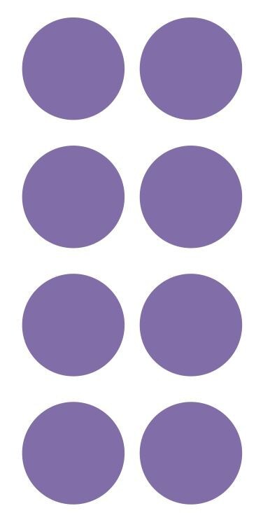 2″ Lavender Round Label Dots Stickers Color Coding Inventory 2 Inch Dot