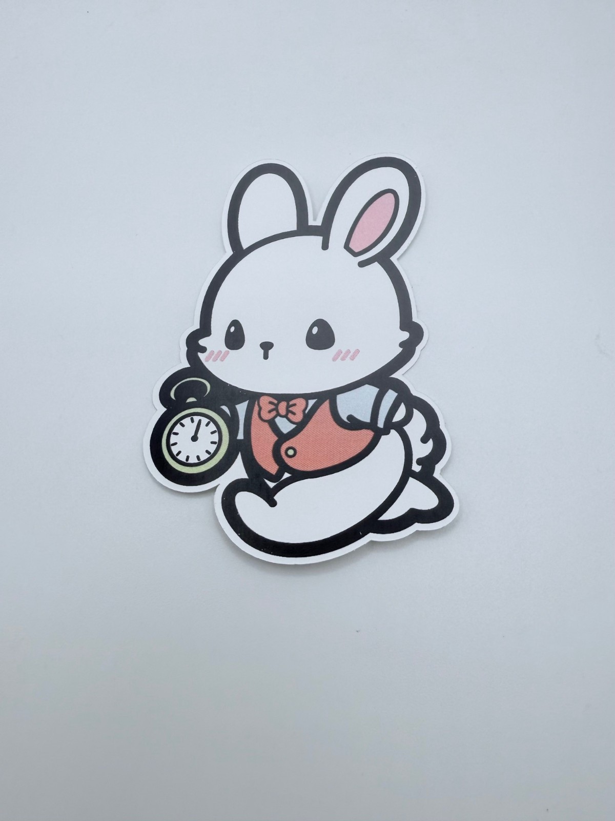 Brand New Vinyl Alice in Wonderland Rabbit Sticker 2.25″ by 3″