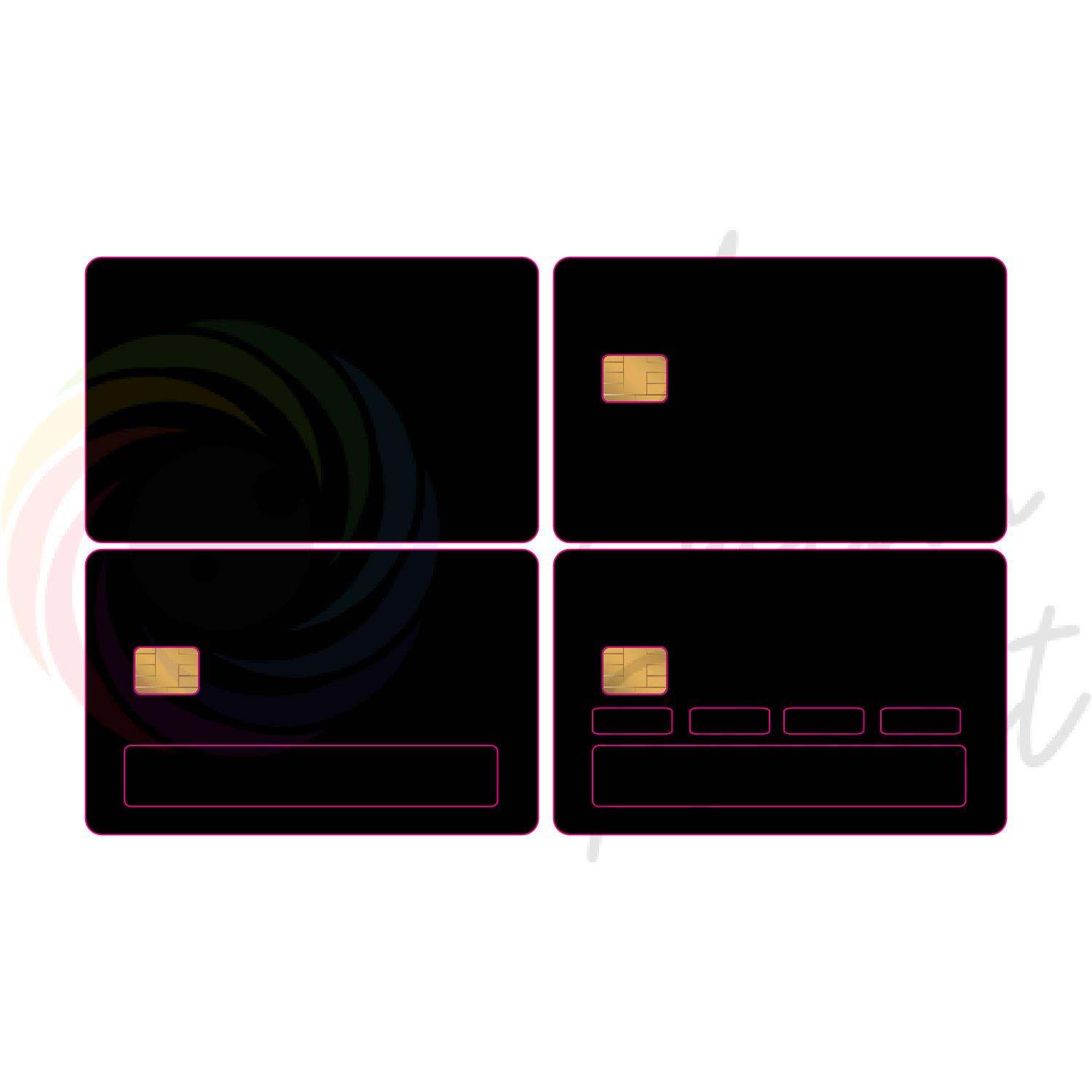 4-Pack Patrick Star “I Have 3 Dollars” Meme Credit Card Skin Stickers – Fits Sma