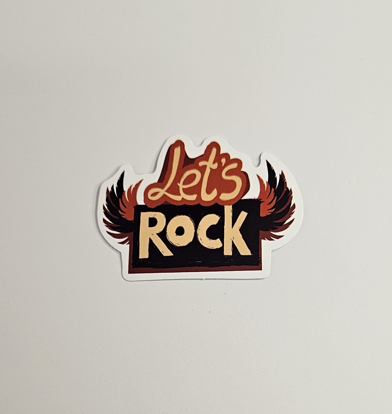 Let’s Rock Laptop Sticker Miscellaneous Skateboard Decal