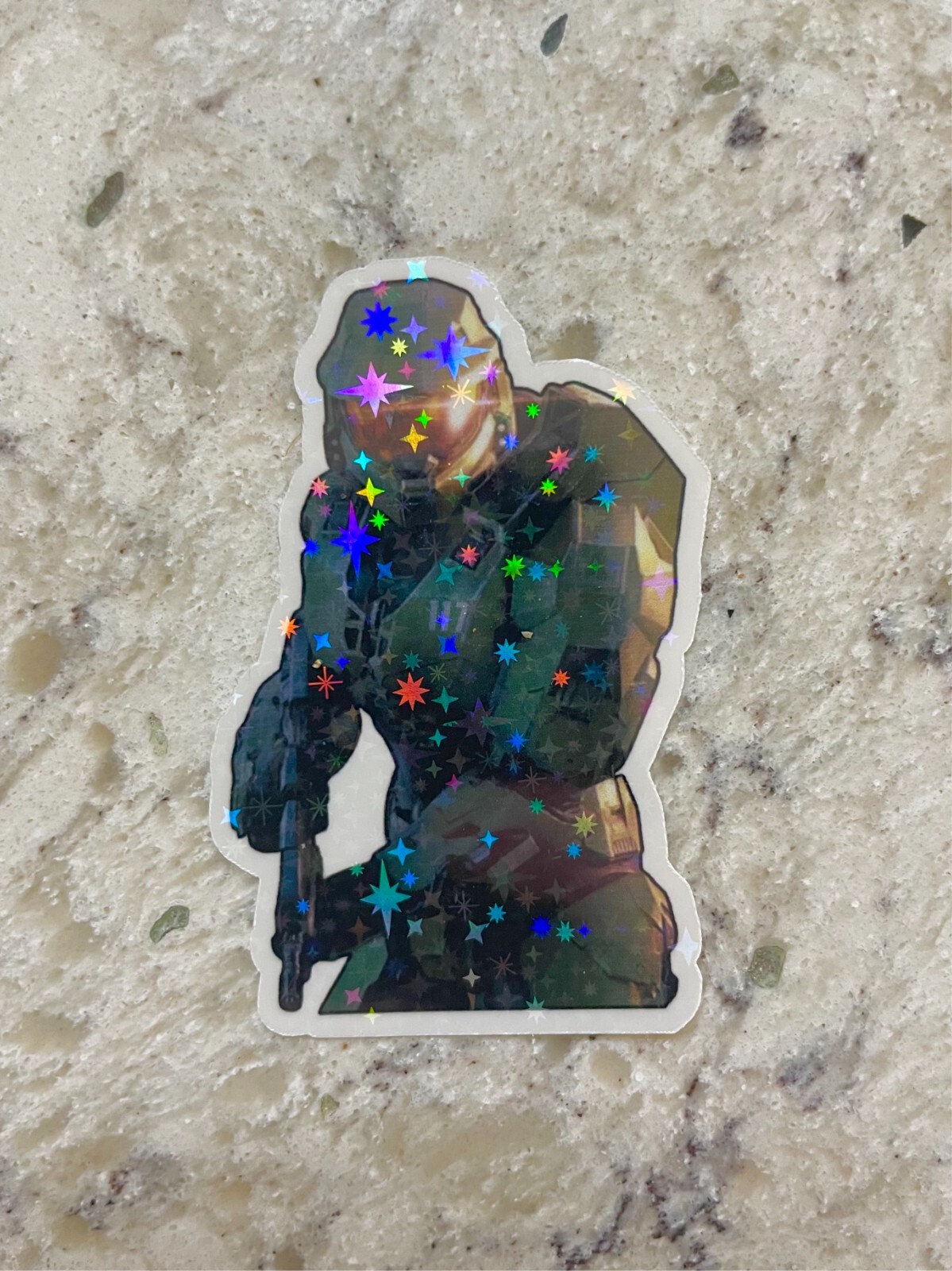 Halo Master Chief Sticker l Gloss or Holographic l Waterproof Decal