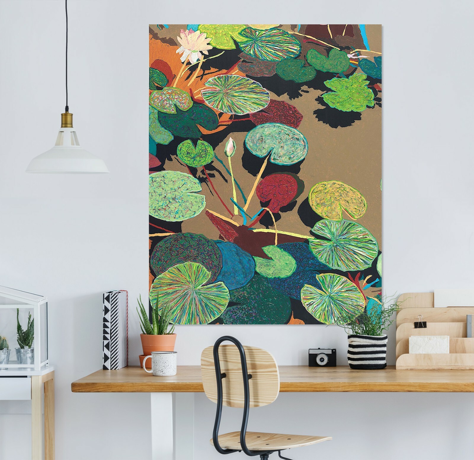 3D Oil Painting Pond A32 Wall Stickers Wall Murals Wallpaper Allan P Zoe