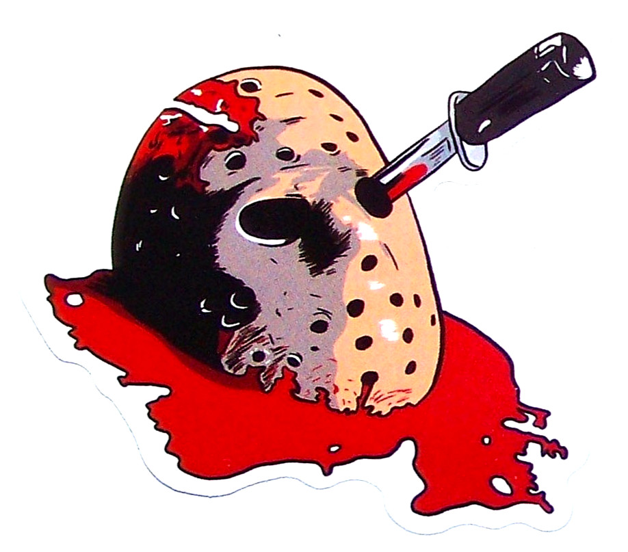 “Friday the 13th” Cut Sticker Decal Movie Horror Film JASON VORHEES