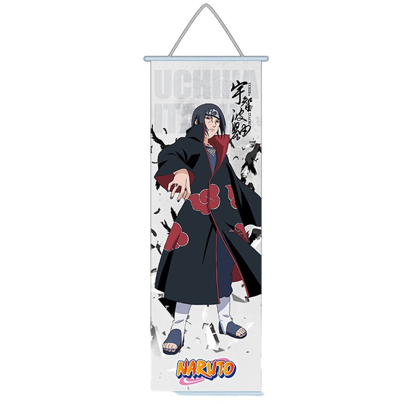 Naruto Canvas Print With Rolling Frame 70×30cm Itachi Kakashi Minato