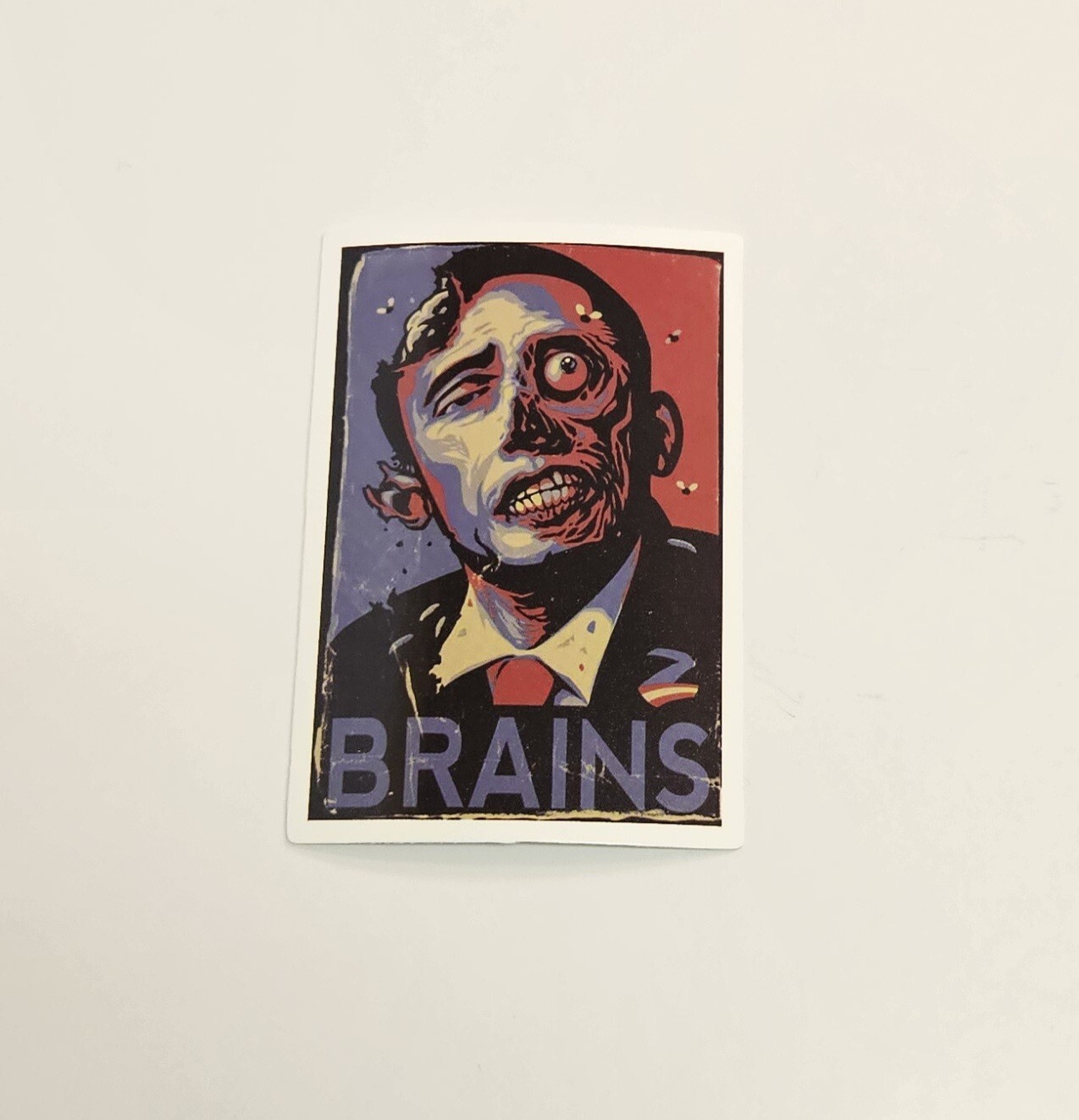 Brains Zombie Politician Voting Style Sticker Vinyl Decal
