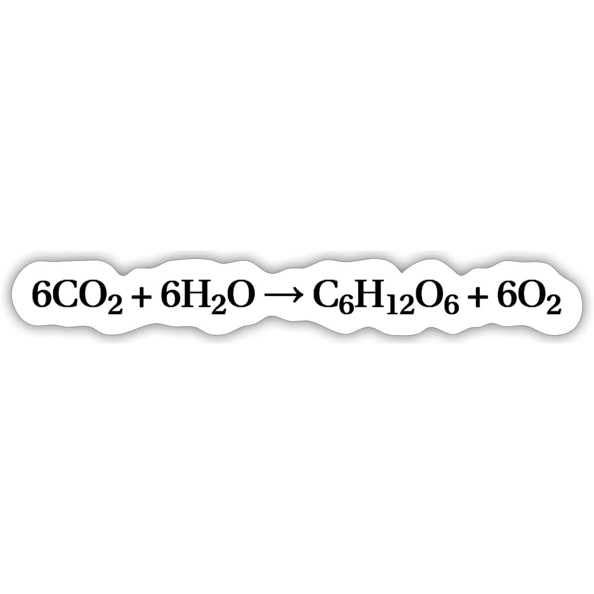 Photosynthesis Equation | Biology And Science Sticker, max. 4 x 4″