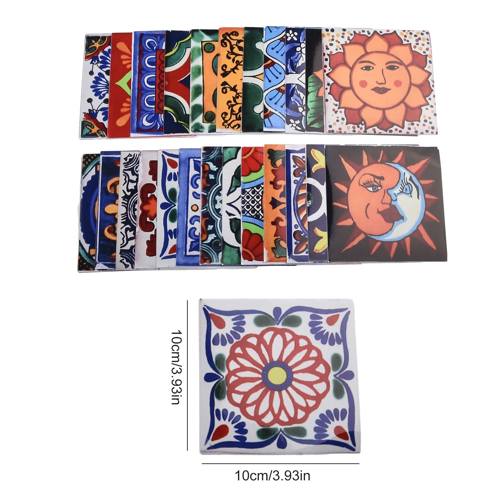 Traditional for TILE Transfers Stickers Wall Vintage Victorian Moroccan Retro