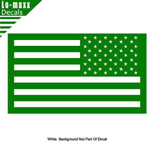 United States Tactical Reverse American Flag High Quality Die Cut Vinyl Decal