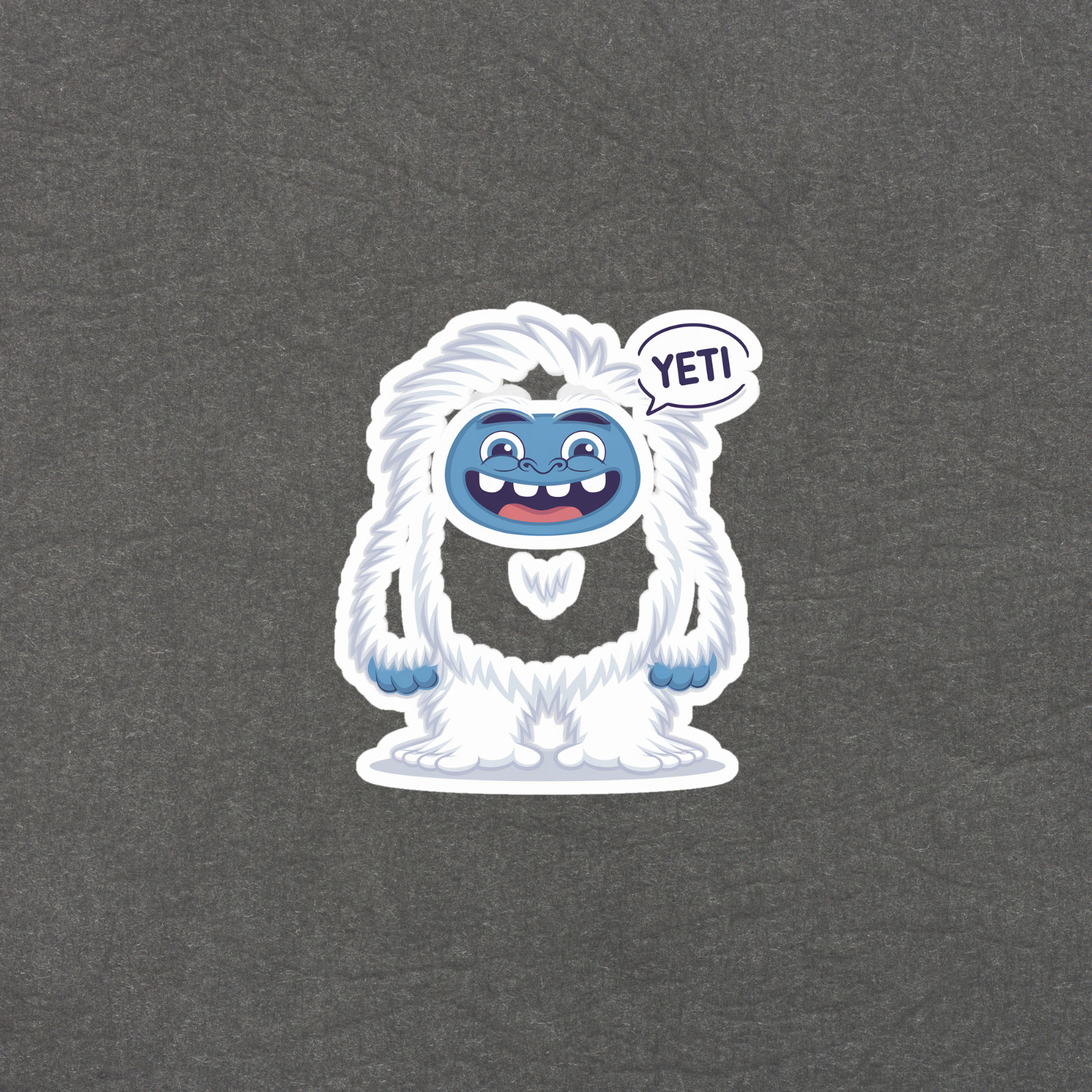 Adorable Yeti Abominable Snowman Monster Laptop Decal Sticker #5723
