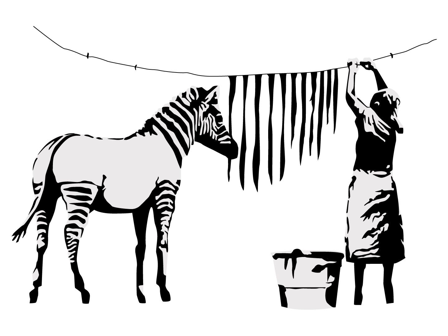 Home Vinyl Famous Street Artist Bansky Iconic Street Graffiti Wall Decal Design