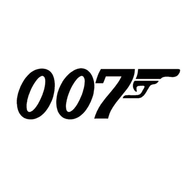 007 compatible Jame Bond Sticker Vinyl Decal Gun Wall Car Window Bumper x6