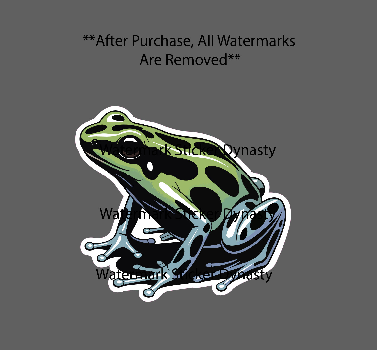 Poison Dart Frog Sticker Waterproof Decal Animal Amazon Reptile Gift NEW