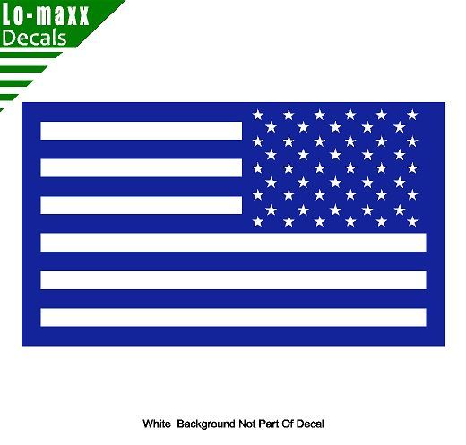 United States Tactical Reverse American Flag High Quality Die Cut Vinyl Decal