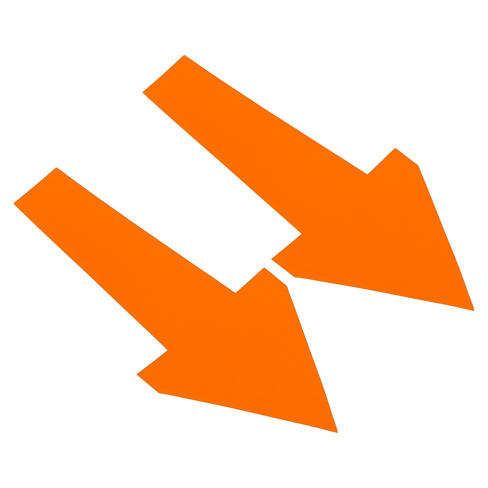 12Pcs 12″ x 6″ Arrow Sticker, PVC Self Adhesive Arrow Sign, Orange