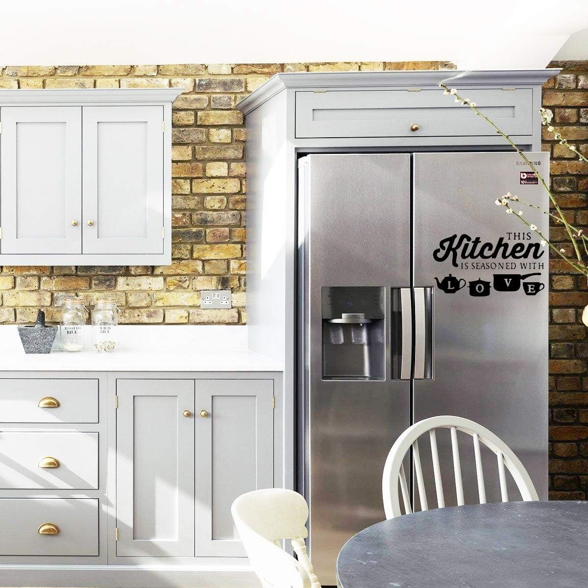 Kitchen Art Font Decorative Wall Stickers PVC Material Decals Kitchen Wall Glass