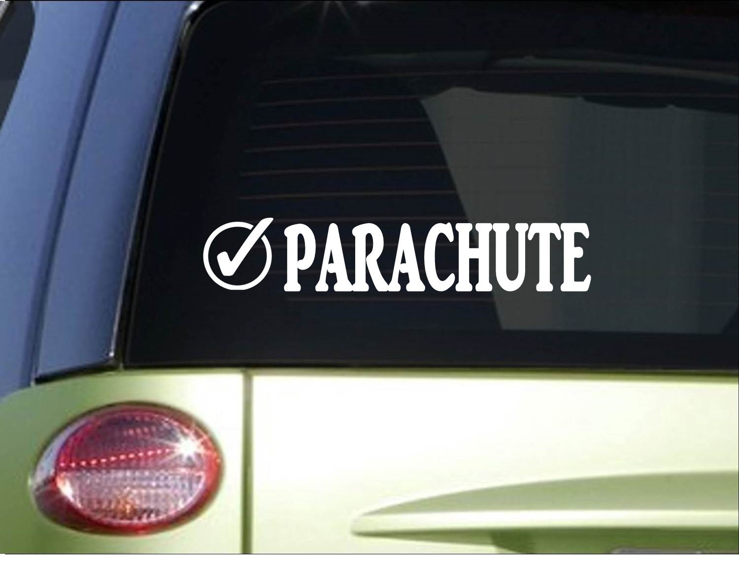 Parachute Check *I062* 8″ Sticker decal skydiving paratrooper