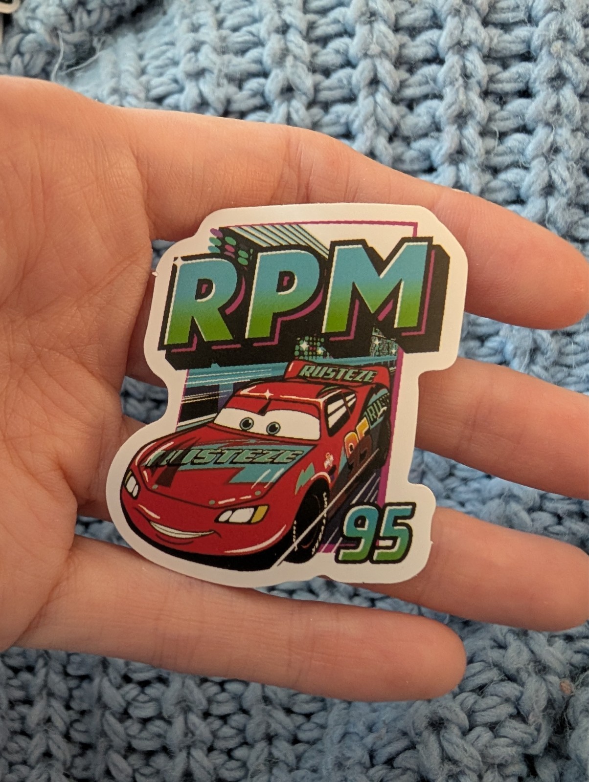 Cars, Pixar, Sticker, Disney, Lightning McQueen, Mater, Sally, Doc Hudson