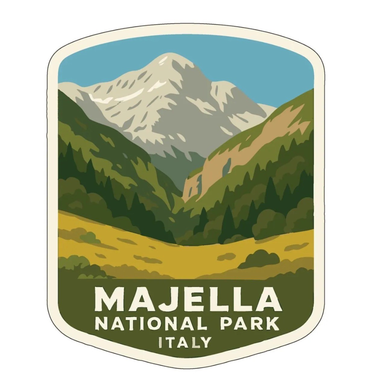 Majella Italy Iron On Heat Transfer Vinyl HTV Die-Cut World National Parks