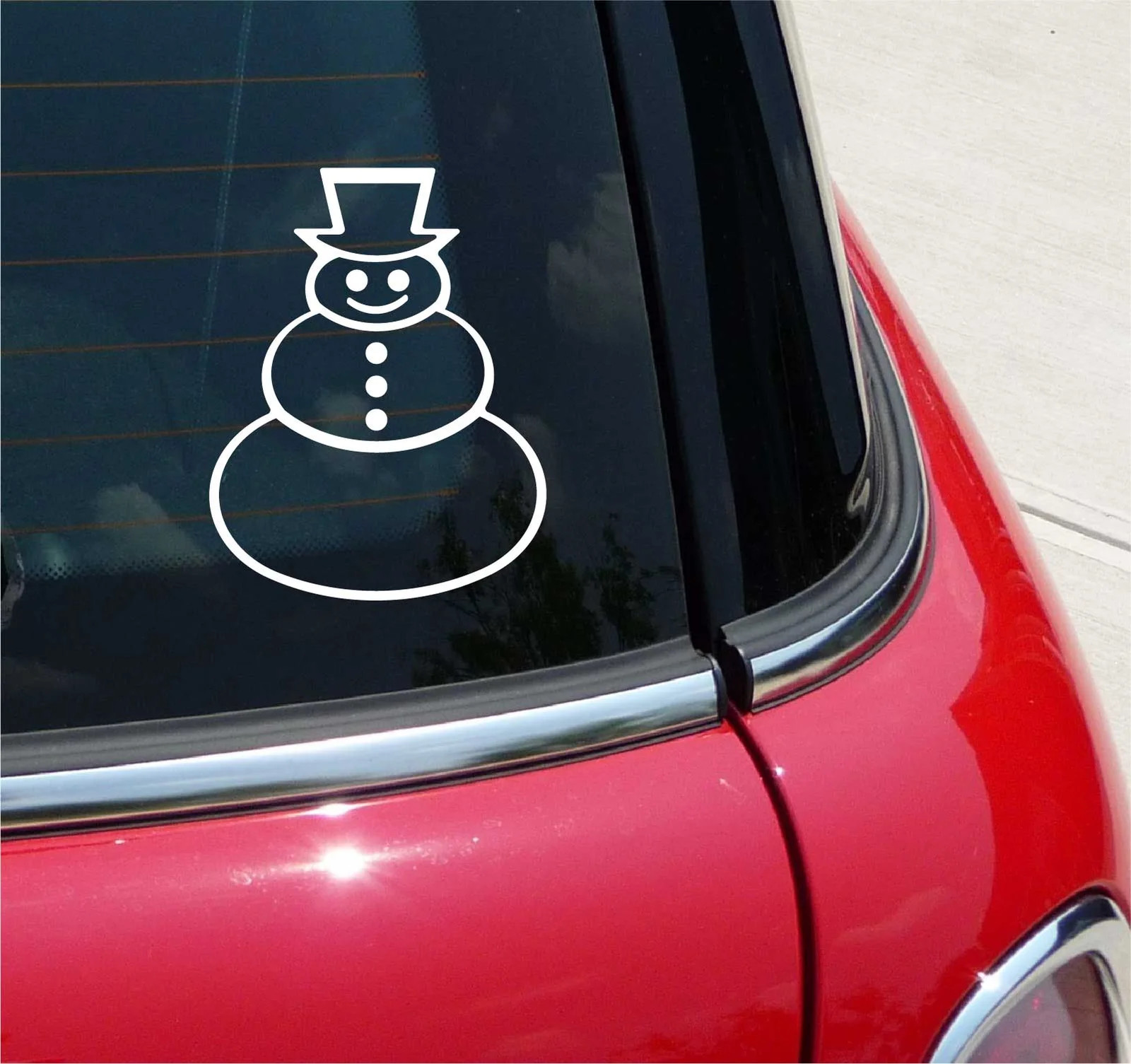 SNOWMAN SNOW MAN WINTER FUNNY GRAPHIC DECAL STICKER ART CAR WALL DECOR