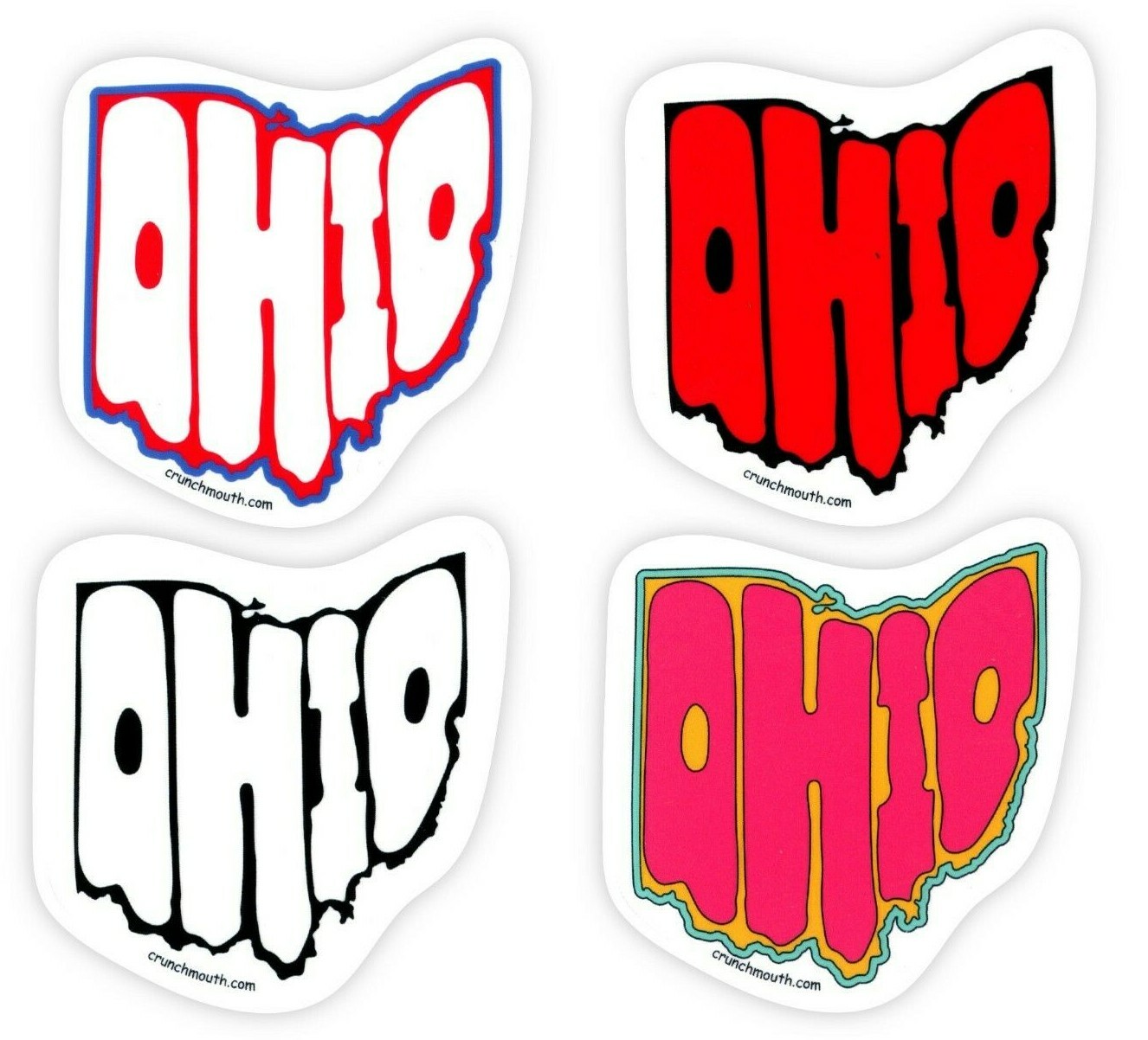 OHIO THE BUCKEYE STATE O-H-I-O TRAVEL LAPTOP DECAL BUMPER STICKER